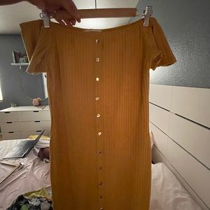 mustard yellow dress